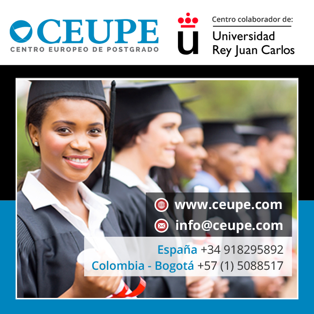 CEUPE, colaboradora de la Universidad Rey Juan Carlos de España, ofrece más de 30 Maestrías en Colombia