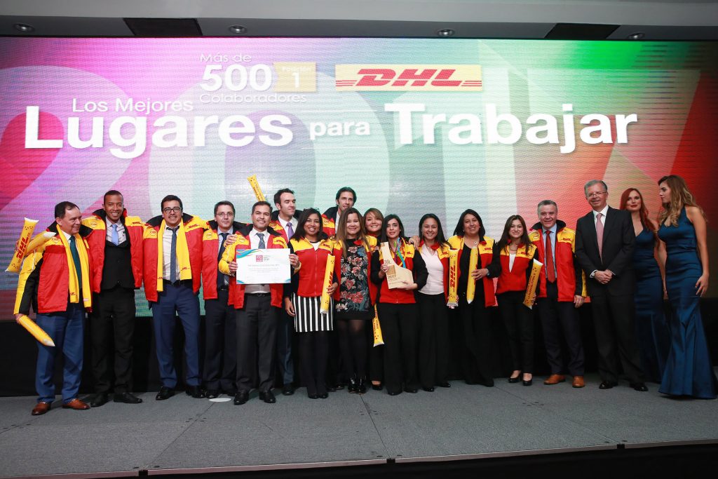 DHL Express fue reconocida como la mejor empresa de más de 500 empleados para trabajar en Colombia por Great Place to Work®