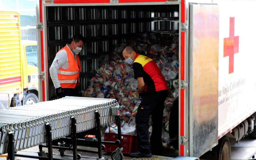 Deutsche Post DHL Group moviliza Equipo de Respuesta ante Desastres apoyando esfuerzos de la Cruz Roja Colombiana para distribuir alimentos a necesitados