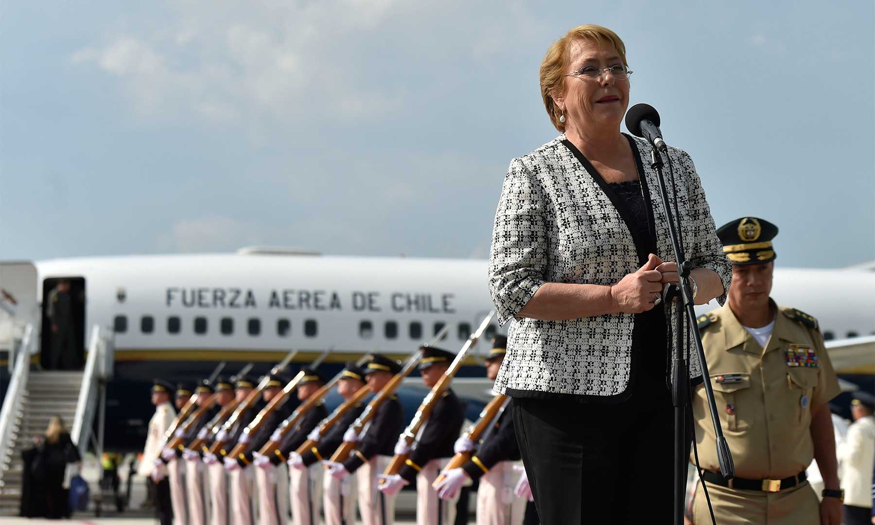 Presidenta de Chile, primera en llegar a Cali para la XII Cumbre de la Alianza del Pacífico