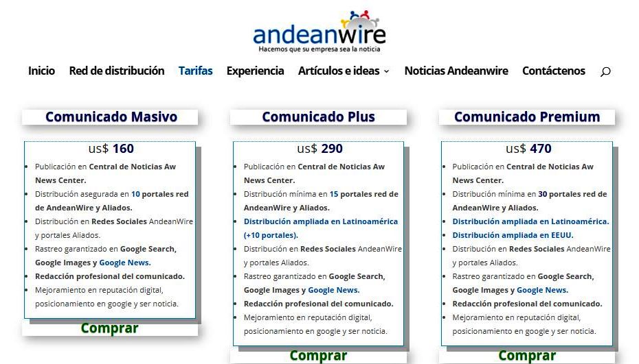 AndeanWire incluirá Google News en todos sus planes y aumenta su red de medios